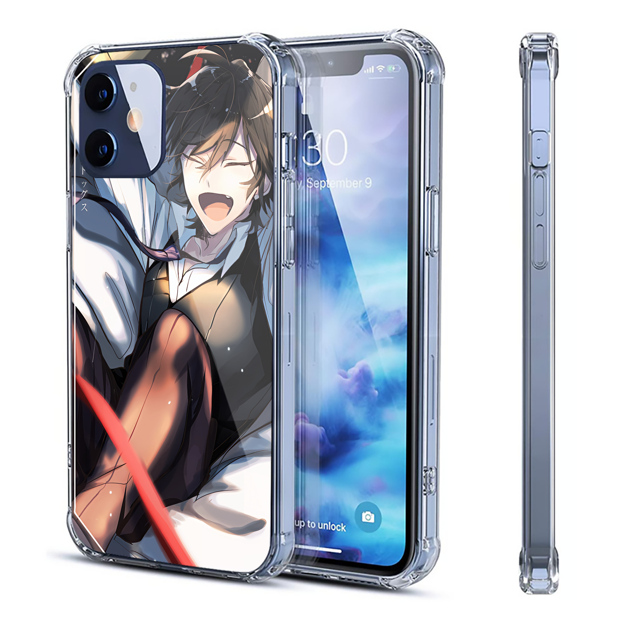 （画像用） 文豪ストレイドッグス Bungo Stray Dogs 【iPhone 12シリーズ対応】透明スマホケース（クリアソフトケース）